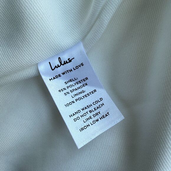 Lulus Exceptional Romance White Off-the-Shoulder Mermaid Maxi Dress Size Large - Picture 11 of 12